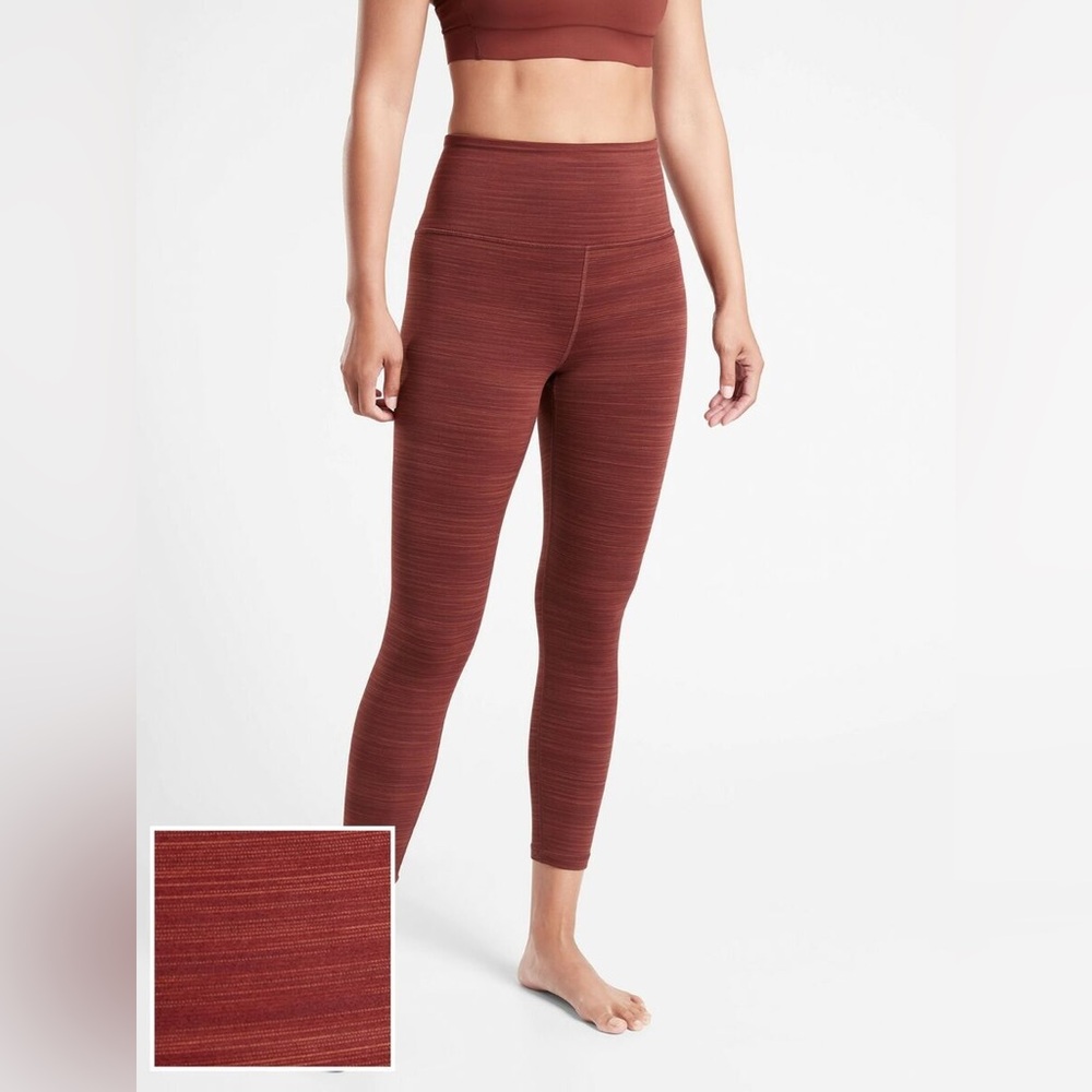 Athleta Elation Space Dye 7/8 Tight leggings, Dried Cinnamon SIZE XL-TG.